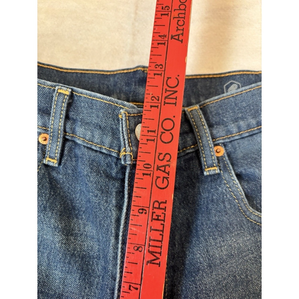 Levis Jeans Mens 35x30 Blue Denim Western Fit Straight Leg Adult - Picture 5 of 12